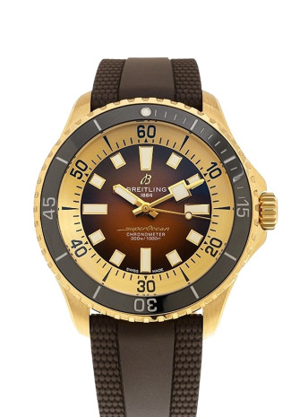 Breitling Superocean Automatic 44mm Bronze Case Brown Dial Brown Rubber Strap N17376201Q1S1 