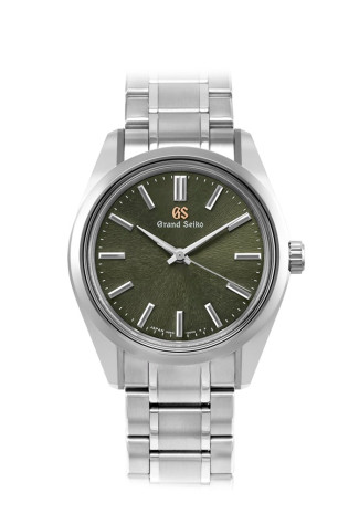 Grand Seiko Heritage Collection Mount Iwate Autumn Dusk 37mm Steel Case Green Dial Steel Bracelet Limited Edition 400 pcs SBGW303G