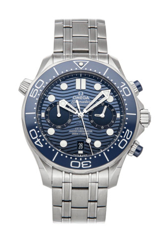 Omega Seamaster Diver 300M 44mm Steel Case Blue Dial Steel Bracelet 210.30.44.51.03.001
