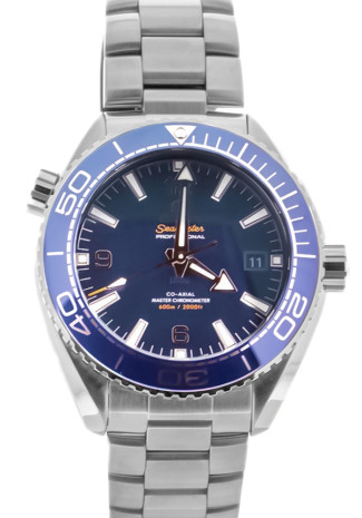 Omega Seamaster Planet Ocean 600M 44mm Steel Case Blue Dial Steel Bracelet 215.30.44.21.03.001