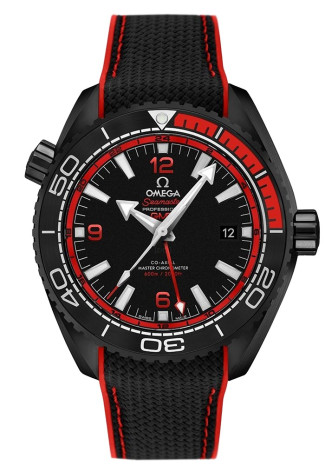 Omega Seamaster Planet Ocean 600M Master Chronometer GMT 46mm Ceramic Case Black Dial Black Rubber Strap  215.92.46.22.01.003