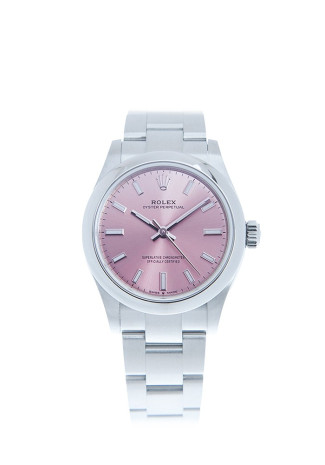 Rolex Oyster Perpetual 31mm Steel Case Pink Dial Oyster Bracelet 277200 